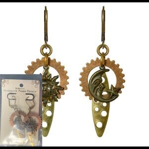 New UR My Sun and Moon Steampunk Leverback NoMonet Earrings